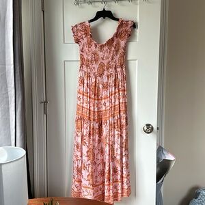 Vici dolls pink and orange dress